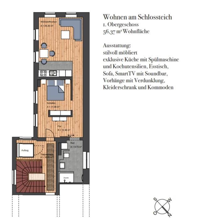Wohnen Am Schlossplatz Oldenburg Habitación foto